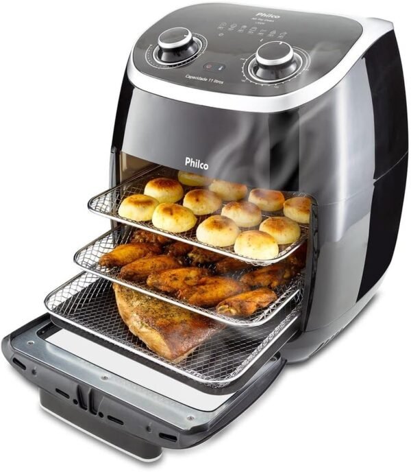 Fritadeira Philco Air Fryer 2 em 1 Oven 11L