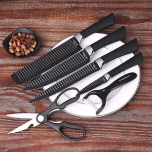 Kit de Facas Churrasco Profissional-Antiaderente 6 Peças