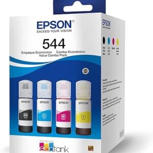 Kit de Garrafas de Tinta Original Epson EcoTank T544 - Magenta, Amarelo, Ciano, Preto