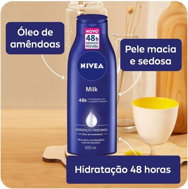 NIVEA Hidratante Corporal Milk Pele Seca - Nutrição intensa 400ml