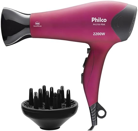 Secador de Cabelos Philco Pink Tourmaline modelo-PH3700