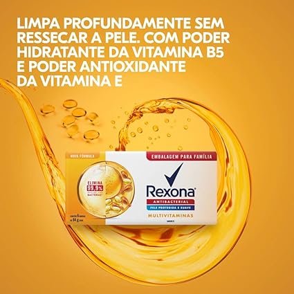 Rexona Sabonete Em Barra Multivitaminas 84G 6 Barras